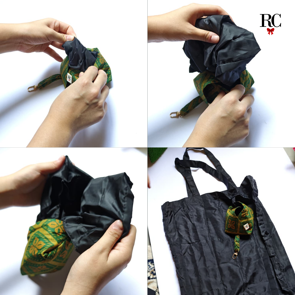 KTJ Beg Lipat Nasi Lemak / Foldable Tote Bag — gambar 4