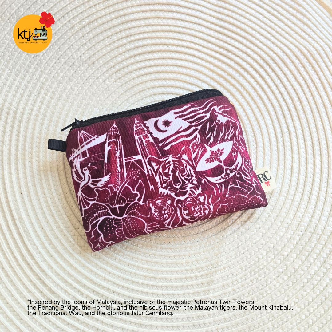 KTJ Dompet Syiling / Coin Pouch Jalur Gemilang — gambar 3
