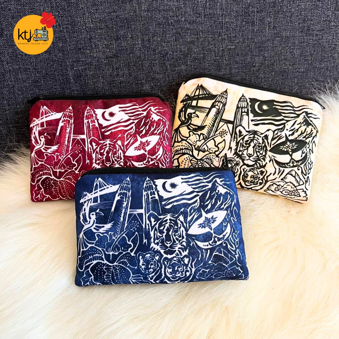 KTJ Dompet Syiling / Coin Pouch Jalur Gemilang